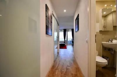 Ein Badezimmer in der Unterkunft Ferienpark am Fahrenkroog Wolke 9 Apartment 352