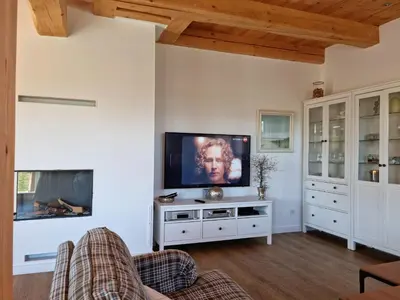 TV/Unterhaltungsangebot in der Unterkunft Ostsee-Wellnesslandhaus mit Sauna, Jacuzzi, Innenwhirlpool