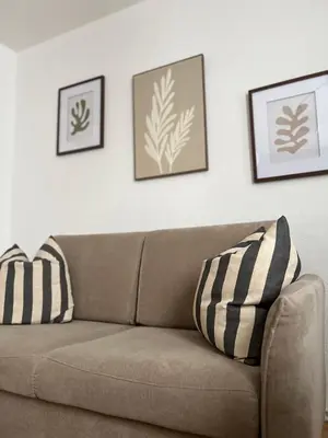 Ein Sitzbereich in der Unterkunft Schöne 2 Zimmer Wohnung in Lübeck