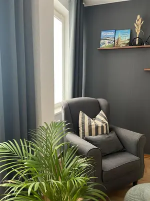 Ein Sitzbereich in der Unterkunft Schöne 2 Zimmer Wohnung in Lübeck