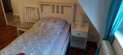 Ein Bett oder Betten in einem Zimmer der Unterkunft Ferienwohnung Resi