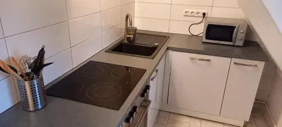 Küche/Küchenzeile in der Unterkunft Ferienwohnung Resi