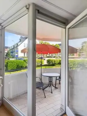 Ein Balkon oder eine Terrasse in der Unterkunft Beau Rivage Apt 9