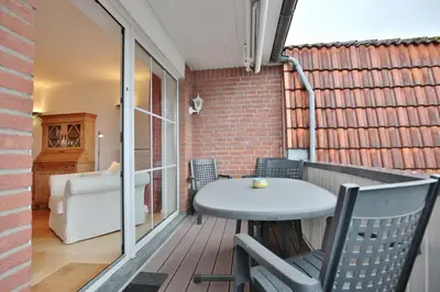 Ein Sitzbereich in der Unterkunft Kurparkresidenz Timmendorfer Strand Appartement 31