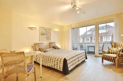 Ein Bett oder Betten in einem Zimmer der Unterkunft Kurparkresidenz Timmendorfer Strand Appartement 32