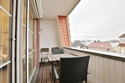Ein Balkon oder eine Terrasse in der Unterkunft Kurparkresidenz Timmendorfer Strand Appartement 32