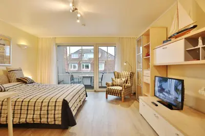 TV/Unterhaltungsangebot in der Unterkunft Kurparkresidenz Timmendorfer Strand Appartement 32