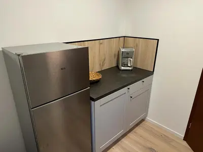 Küche/Küchenzeile in der Unterkunft Große Ferienwohnung in Ostseenähe