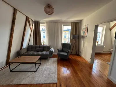 Ein Sitzbereich in der Unterkunft Haus Newgate