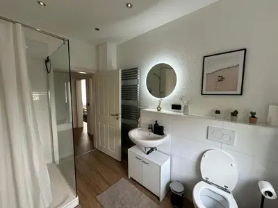 Ein Badezimmer in der Unterkunft Haus Newgate