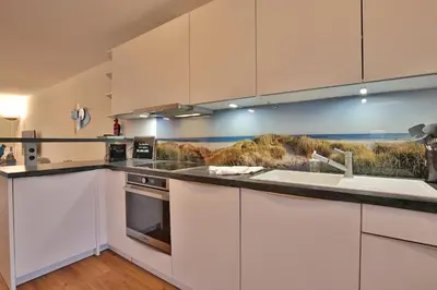 Küche/Küchenzeile in der Unterkunft Seebrücke Appartement 20