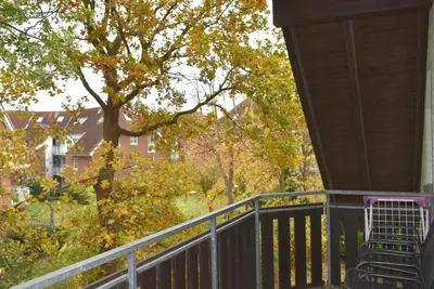 Ein Balkon oder eine Terrasse in der Unterkunft Haus Windrose Ferienwohnung Nr 21