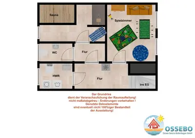 Grundriss der Unterkunft Ferienhaus Strandmuschel