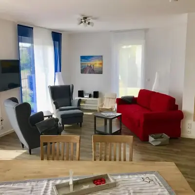 Haus Tulle - 2 Ferienwohnungen Schnupp & Lütte mit Saisonstrandkorb