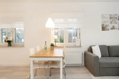 Ein Sitzbereich in der Unterkunft Ferienwohnung Jankar