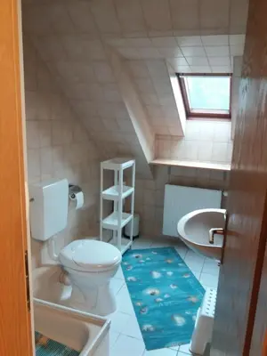 Ein Badezimmer in der Unterkunft FeWo-Biewald