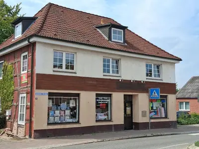 Das Gebäude in dem sich die Ferienwohnung befindet