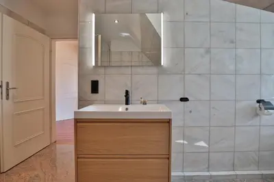 Ein Badezimmer in der Unterkunft Ferienappartement Strandallee 150a Appartement 3
