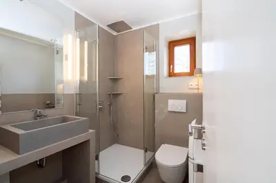 Ein Badezimmer in der Unterkunft Haus am Kurpark App 11