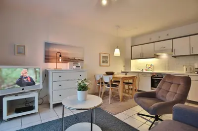 TV/Unterhaltungsangebot in der Unterkunft Maison Baltique Niendorf Appartement 15