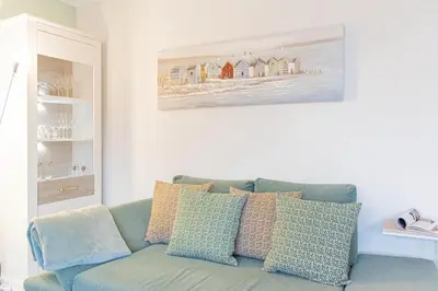 Ein Sitzbereich in der Unterkunft Ferienwohnung Urlaubsflair