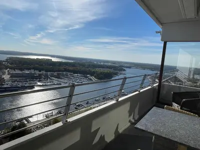 Blick auf einen Fluss in der Nähe der Ferienwohnung