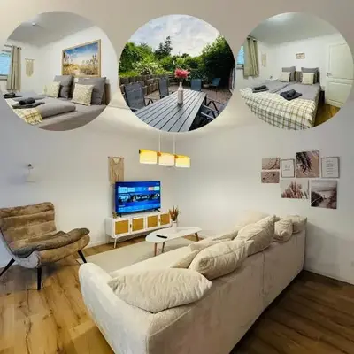 Charmante Ferienwohnung in Scharbeutz -Ihr perfektes Zuhause am Meer! Terasse
