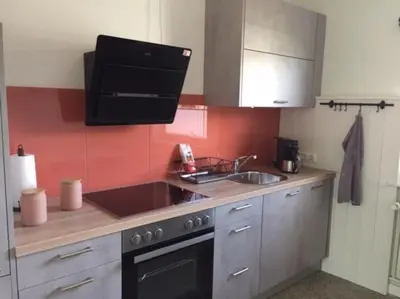 Küche/Küchenzeile in der Unterkunft Appartement Siri - Strand- und Bahnhofsnah