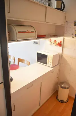 Küche/Küchenzeile in der Unterkunft kleine Auszeit Töppler