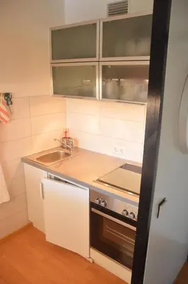 Küche/Küchenzeile in der Unterkunft kleine Auszeit Töppler