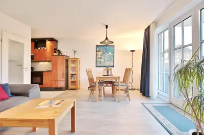 Ein Sitzbereich in der Unterkunft Haus Ostseeallee 10 Ostseeallee Appartement 65