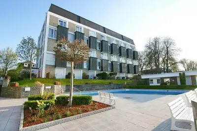 Das Gebäude in dem sich die Ferienwohnung befindet