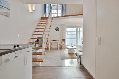 Küche/Küchenzeile in der Unterkunft Haus Miramar Treffert Appartement 21