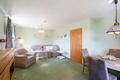 Ein Sitzbereich in der Unterkunft Ferienhaus Niwaki