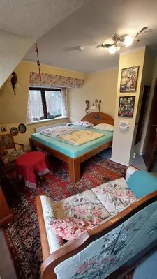 Grundriss der Unterkunft Doppelzimmer im Einfamilienhaus, mit eigenem Bad und Küchenmitbenutzung