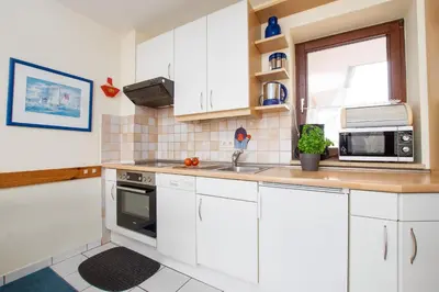 Küche/Küchenzeile in der Unterkunft STR 028 - Strandburg