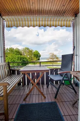 Ein Balkon oder eine Terrasse in der Unterkunft LIN 002 - Seepark