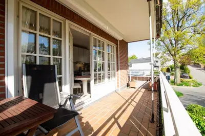 Ein Balkon oder eine Terrasse in der Unterkunft LIN 002 - Seepark