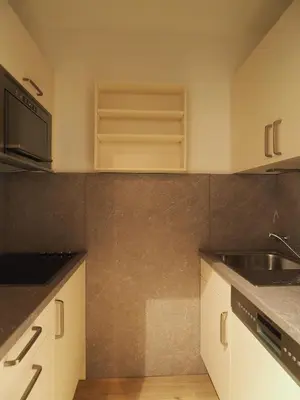 Küche/Küchenzeile in der Unterkunft HOF 307 - Berliner Hof - Seeblick