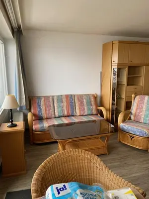 Ein Sitzbereich in der Unterkunft STR 404 - Strandhotel - Seeblick