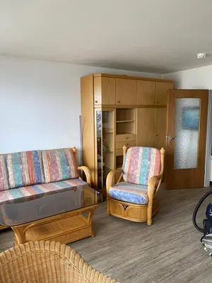 Ein Sitzbereich in der Unterkunft STR 404 - Strandhotel - Seeblick