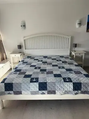 Ein Bett oder Betten in einem Zimmer der Unterkunft Riv 01 - Riviera - Aussenschwimmbad