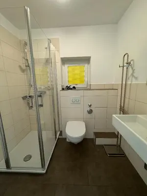 Ein Badezimmer in der Unterkunft Riv 01 - Riviera - Aussenschwimmbad