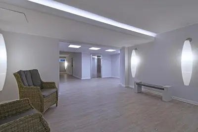 Ein Sitzbereich in der Unterkunft RES 511 - Residenz - Teilseeblick