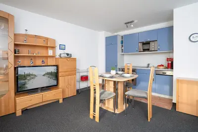Küche/Küchenzeile in der Unterkunft FIS 502 - Hanseaten Residenz