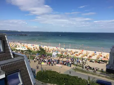Ein allgemeiner Meerblick oder ein Meerblick von der Ferienwohnung aus