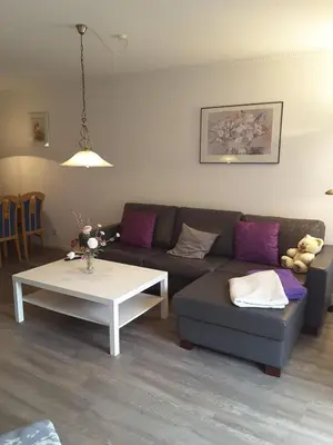 Ein Sitzbereich in der Unterkunft RES 216 - Residenz - Teilseeblick
