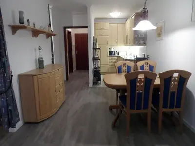 Küche/Küchenzeile in der Unterkunft RES 216 - Residenz - Teilseeblick