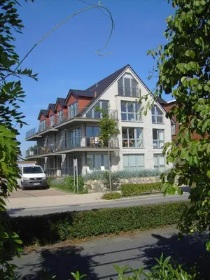 Das Gebäude in dem sich die Ferienwohnung befindet