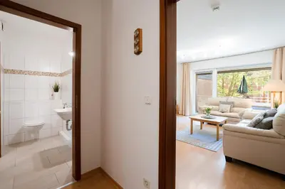 Ein Sitzbereich in der Unterkunft AKH 044 - Wellness in Haffkrug